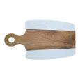 Fugurato snijplank marmer met hout | 34,5 cm