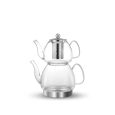 Ferveo Bora glazen inductie theepot set | 1,0 + 2,0 L