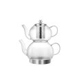 Ferveo Jada glazen inductie theepot set | 1,0 + 2,0 L