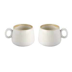 Bricard Pau mok wit-beige | set van 2 stuks | 250 ml