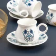 Karaca Bursa 12-delig koffiekopjes set voor 6 personen | 90 ml