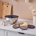 Karaca Parle rvs beslagkom set met rasp