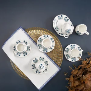 Karaca Bursa 12-delig koffiekopjes set voor 6 personen | 90 ml