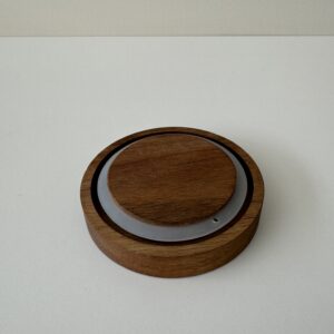 Voorraadpot bubble met acacia houten deksel | 350 cc