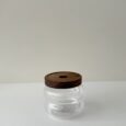 Voorraadpot bubble met acacia houten deksel | 350 cc