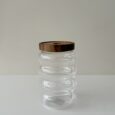 Voorraadpot bubble met acacia houten deksel | 700 cc