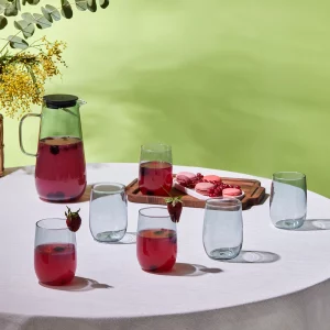 Karaca Parma 7-delige glazenset met karaf | grijs