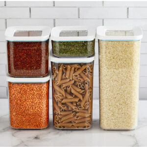 Vip Ahmet voorraaddozen set | 5-delig | transparant-wit