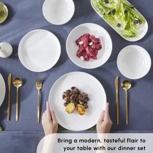 Karaca Favaro 53-delige serviesset voor 12-personen | wit