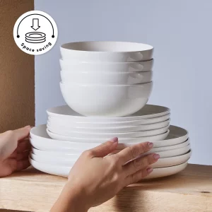 Karaca Favaro 53-delige serviesset voor 12-personen | wit