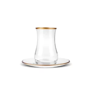 Karaca Kirke 12-delige theeset voor 6 personen | goud