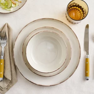 Karaca Hekka 6 persoons serviesset | 18-delig | Beige