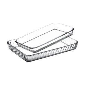 Pasabahce Borcam rechthoekige ovenschaal | 2-delig