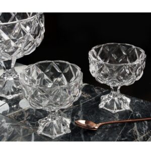 Life Vogue glazen schaal op voet | kristal | 16 cm