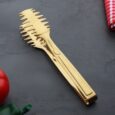Acar rvs pasta serveertang goud | 24 cm