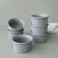 6-delige ramekin set | souffle schalen | grijs