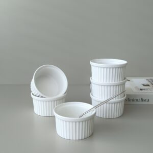 Ramekin schalen | 6 stuks | souffle schalen | wit