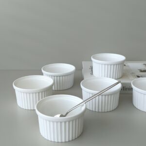 Ramekin schalen | 6 stuks | souffle schalen | wit