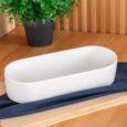 Bianco perla serveerschaal ovaal | porselein | 26 cm