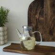 Borosilicaat glazen oliefles met rvs deksel | 350 ml