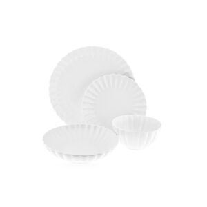 Almi Daisy lotus serviesset | 24-delig | wit