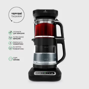 Karaca Caysever Robotea Pro 4-in-1 pratende automatische theemaker | 2500W | zwart chroom