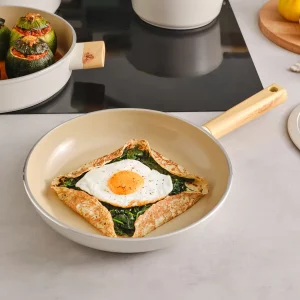 Karaca Swiss Crystal Woody pannenset | 7-delig | beige