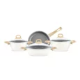 Karaca Swiss Crystal pannenset | 7-delig | creme
