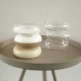 Wave twist glazen beker | 2 stuks | 450 ml