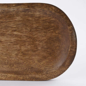 Dienblad met 3 schaaltjes | mangohout | 36 cm