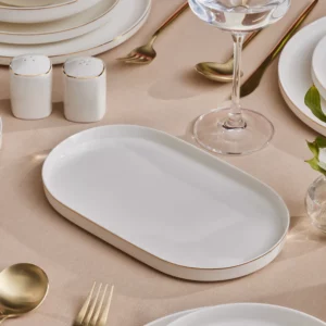 Karaca Stream Bone Light Bach 6-persoons serviesset | goud