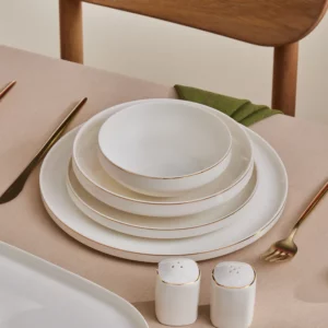 Karaca Stream Bone Light Bach 6-persoons serviesset | goud