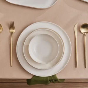 Karaca Stream Bone Light Bach 6-persoons serviesset | goud