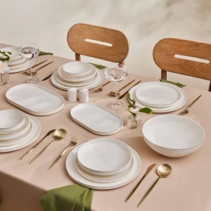 Karaca Stream Bone Light Bach 6-persoons serviesset | goud