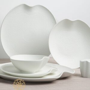 Bricard Dax 27-delig serviesset voor 6 personen | mat wit