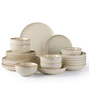 Ria 24-delig serviesset voor 6 personen | beige