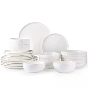 Perlemor 24-delig serviesset voor 6 personen | wit