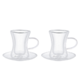 Schäfer Atea dubbelwandige theeglazen | 4-delig | 80 ml
