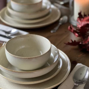 Ria 24-delig serviesset voor 6 personen | beige