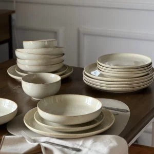 Ria 24-delig serviesset voor 6 personen | beige