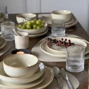 Ria 24-delig serviesset voor 6 personen | beige