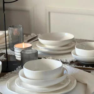 Perlemor 24-delig serviesset voor 6 personen | wit