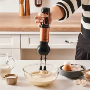 Karaca Mastermaid keukenrobot | lange blender | 2500 W | zwart koper