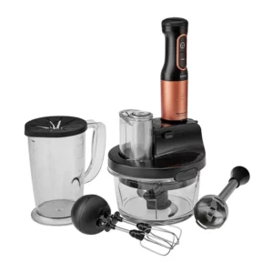 Karaca Mastermaid keukenrobot | lange blender | 2500 W | zwart koper