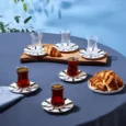 Karaca Astley 6-persoons theeglazen set | 12-delig | zwart