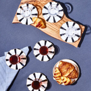 Karaca Astley 6-persoons theeglazen set | 12-delig | zwart