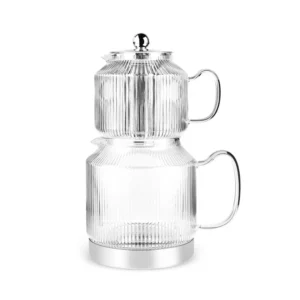 Karaca Kelly XL glazen theepot (2,0L+1,0L)