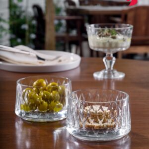 Pasabahce Leafy glazen schalen | 4 stuks 