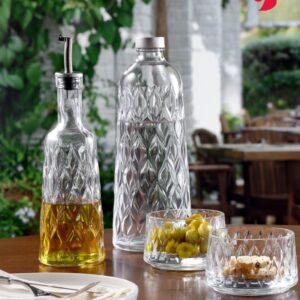 Pasabahce Leafy glazen schalen | 4 stuks 