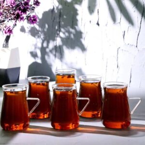 Ela borosilicaat theeglazen | 6 stuks | 205 ml